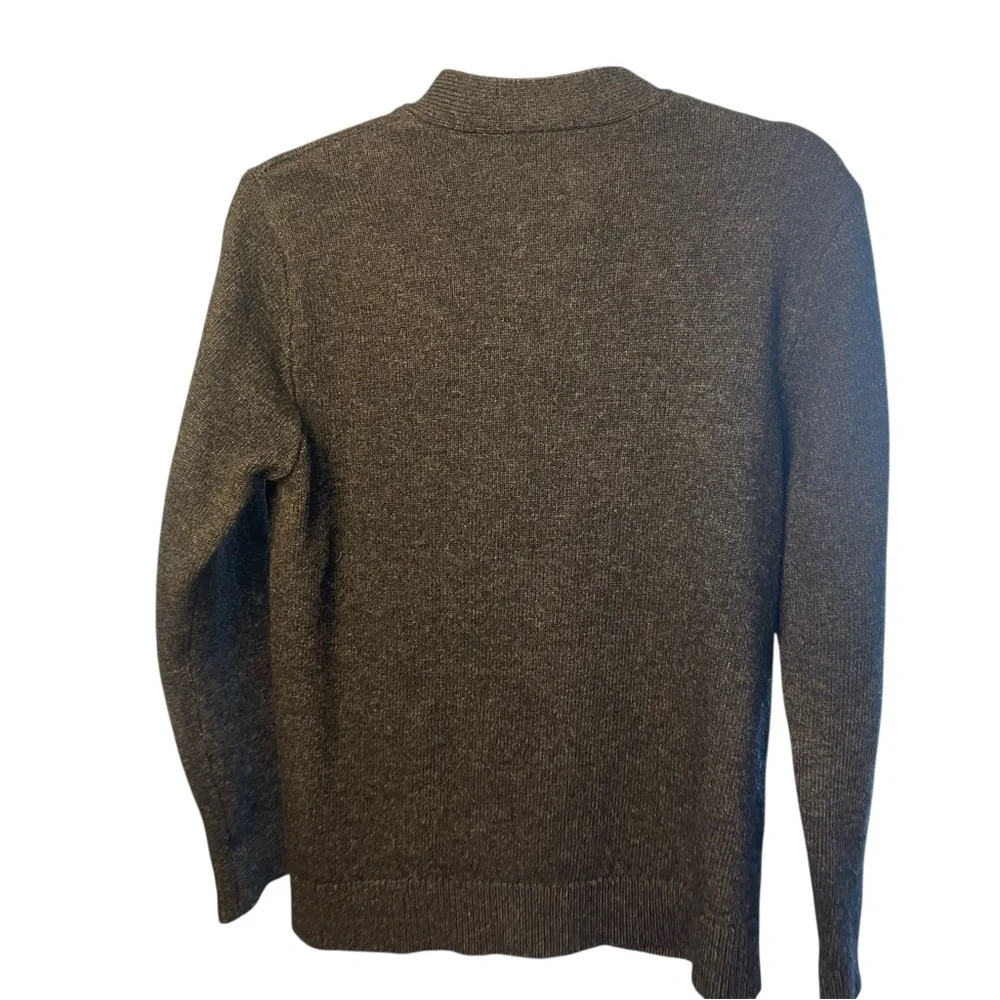 Carhartt WIP Allen Gray Cardigan, Lamb’s Wool Blend, Casual, Preppy, Academic S - Picture 10 of 13